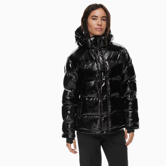 Aritzia Jackets & Blazers - The Super Puff™ The Super Puff™ Glossy Lacquer goose down puffer jacket Large